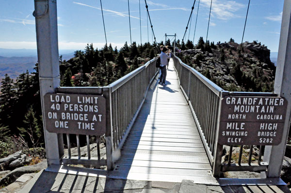 The Mile High Swinging Bridge